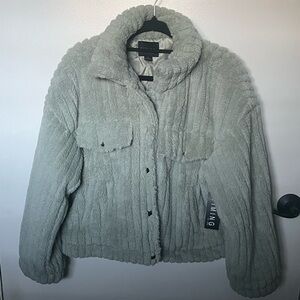 Plush cozy button up Jacket